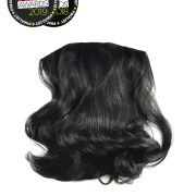 BLACK 1/2 HEAD WIG