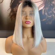 KIM K – ASH BLONDE BOB WIG WITH ROOT