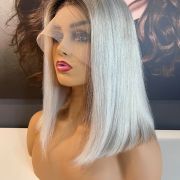 KIM K – ASH BLONDE BOB WIG WITH ROOT