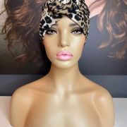 ANIMAL PRINT FRONT KNOT TURBAN