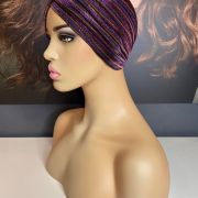 PURPLE MULTI COLOUR TURBAN