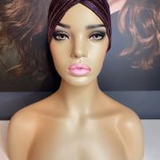 PURPLE MULTI COLOUR TURBAN