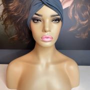 GREY KNOT FRONT TURBAN