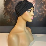 DARK GREY BAMBOO TURBAN