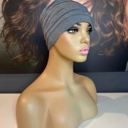 LIGHT GREY BAMBOO TURBAN