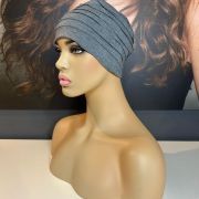 LIGHT GREY BAMBOO TURBAN