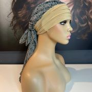 CAMEL & PRINT HEAD SCARF