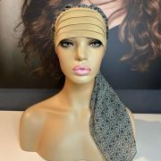 CAMEL & PRINT HEAD SCARF