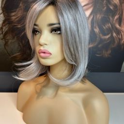 PEARL – STONE GREY WIG WITH ROOT