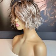 EVE – SILVER BLONDE WAVY BOB WIG