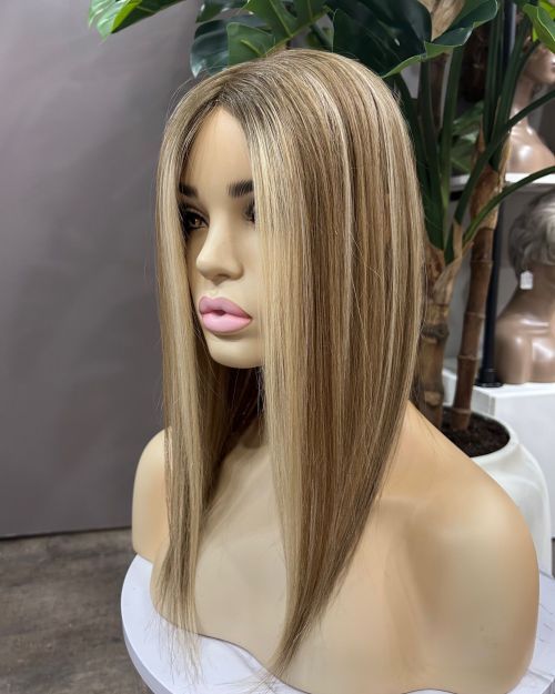 ASH BLONDE BALAYAGE MONO TOPPER – 5×6.5 – ROXI